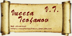 Vuceta Teofanov vizit kartica